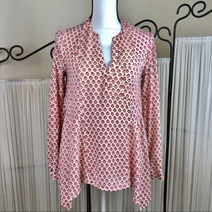 Anthropologie Maeve Hankerchief Hem Blouse